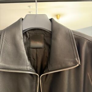 Theory Black Lightweight Jacket with Stand-Up Collar